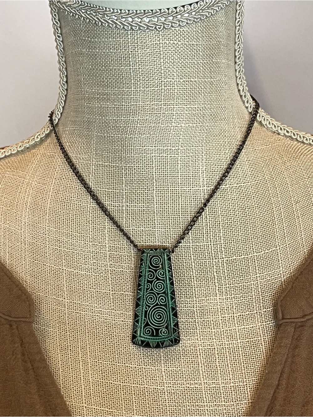 Patina Pendant Necklace